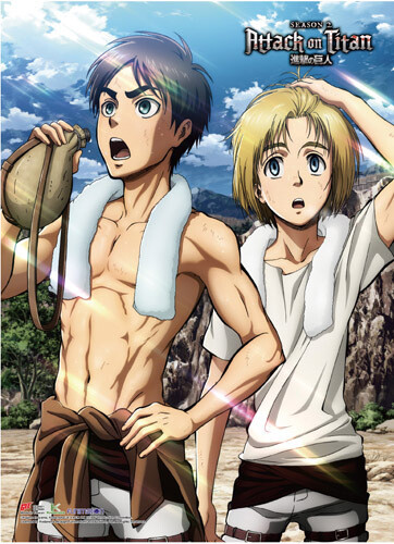 Attack On Titan - S2 | Eren & Armin - Working Out | Wall Scroll
