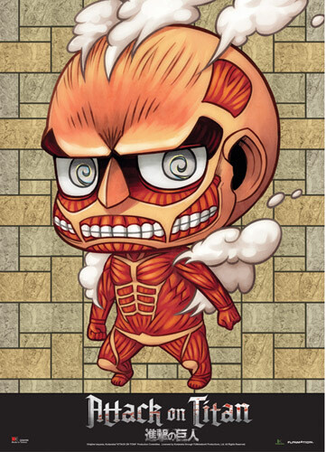 Attack On Titan | Colossal Titan (Chibi Form) | Wall Scroll