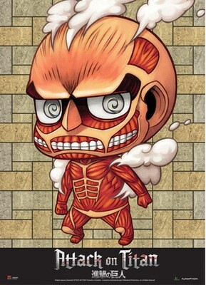 Attack On Titan | Colossal Titan (Chibi Form) | Wall Scroll