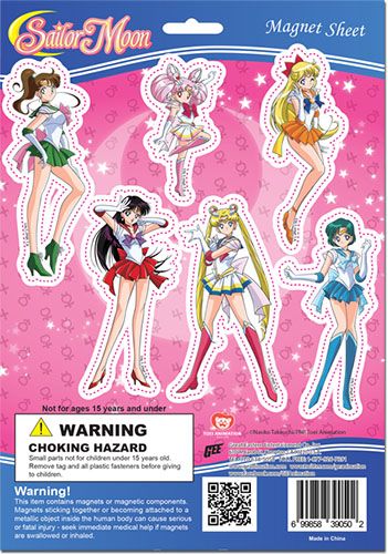 Sailor Moon Supers - Inner Senshi Super S - Magnet Sheet Set