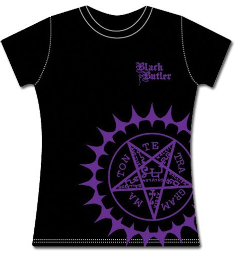 Black Butler | Ciel's Faustian Contract (Purple) | Women's Black T-Shirt