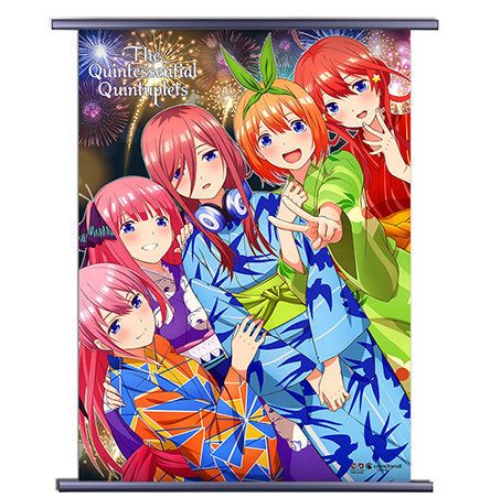 Quintessential Quintuplets | Nakano Sisters - Festival | Wall Scroll