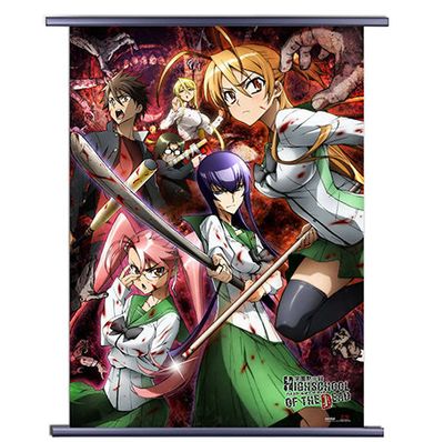 High School of the Dead | Main Characters | Wall Scroll