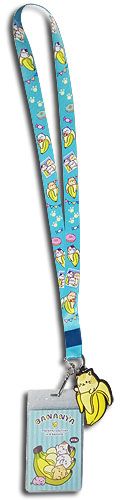 Bananya | Tabby Bananya - Tabby Charm | Blue Lanyard