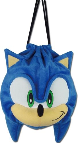 Sonic | Sonic The Hedgehog | Plush Drawstring Bag