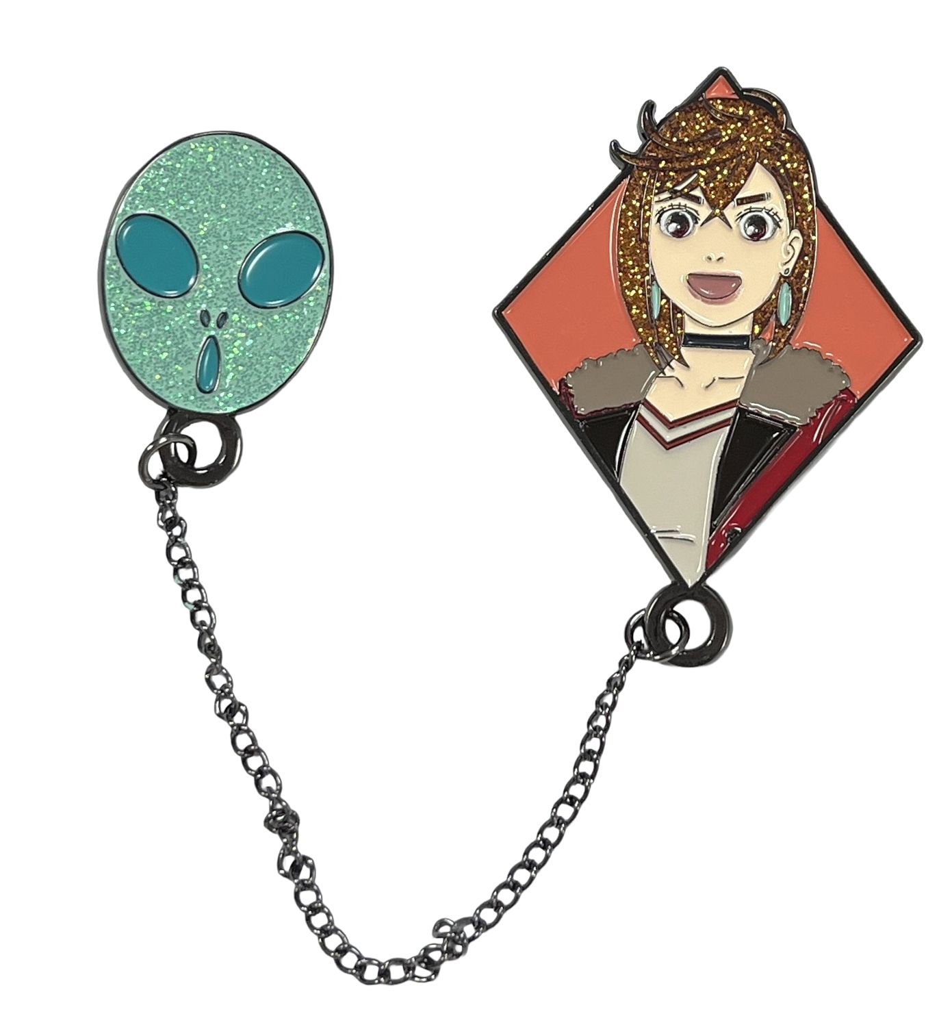 Dandadan | Momo Ayase | Pinsart Pin With Chain