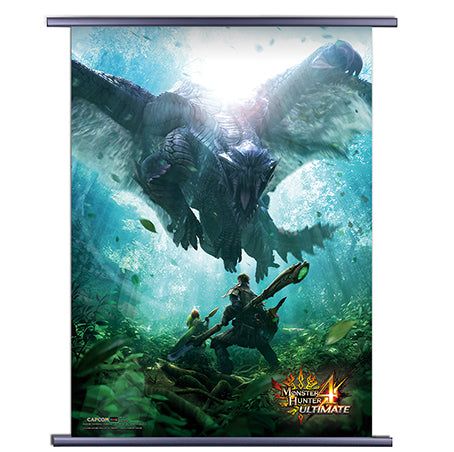 Monster Hunter 4 Ultimate | Characters -Fighting A Monster | Wall Scroll