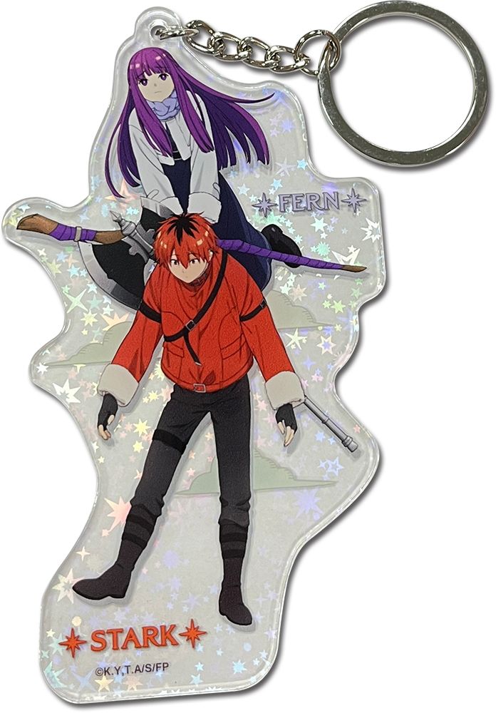 Frieren | Stark & Fern - Flying | Laser Acrylic Keychain