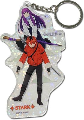 Frieren | Stark & Fern - Flying | Laser Acrylic Keychain