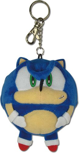 Sonic | Sonic The Hedgehog | Ball Plush Metal-Ring Keychain