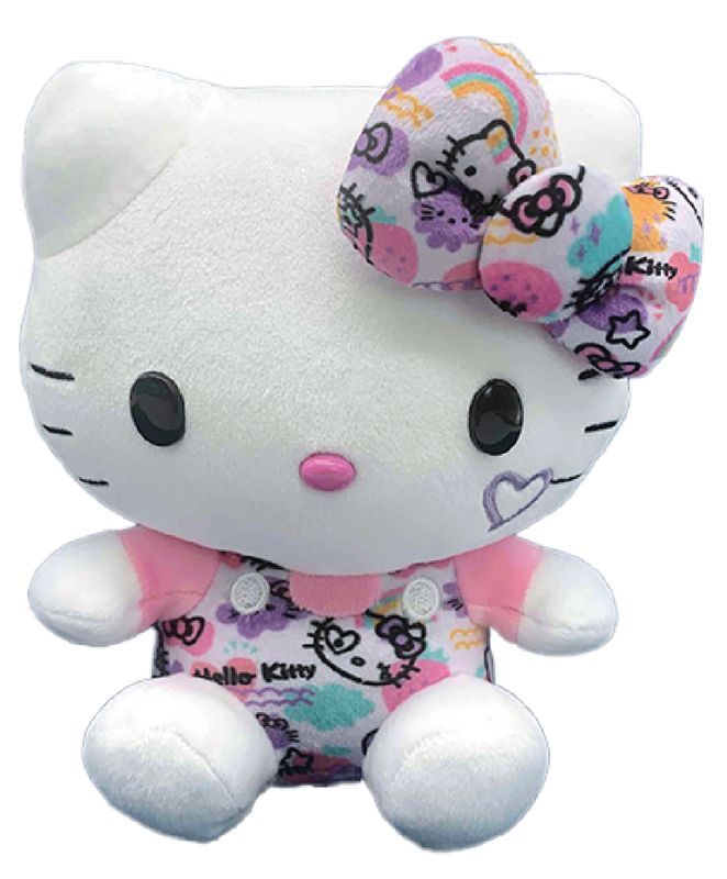 Hello Kitty - 7 In Plush Colorful Graffiti Kt