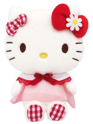 Hello Kitty - 9 In Plush W/Wing Gingham Kt