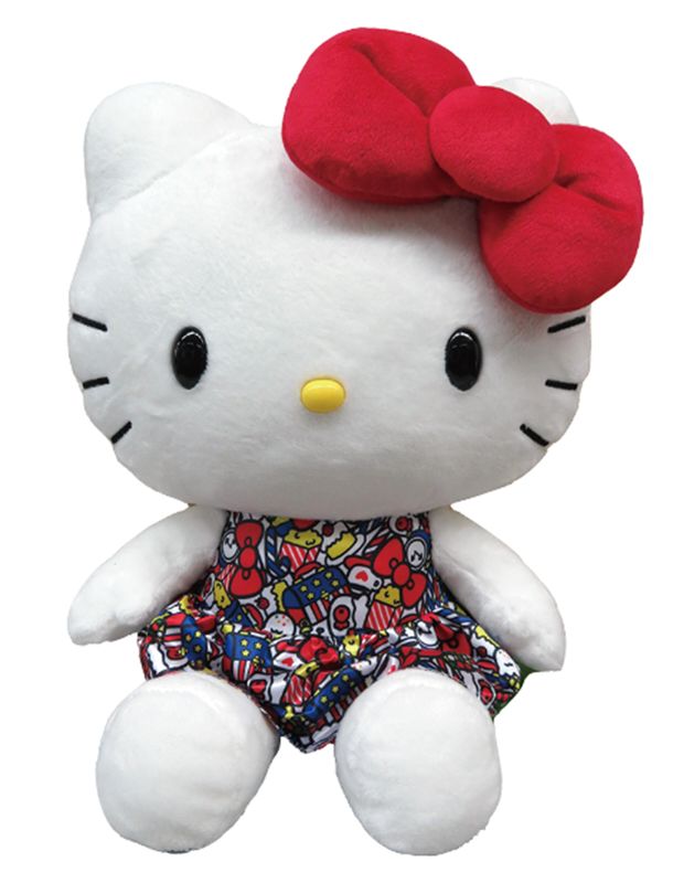Hello Kitty - 12 In Plush Pattern Kt