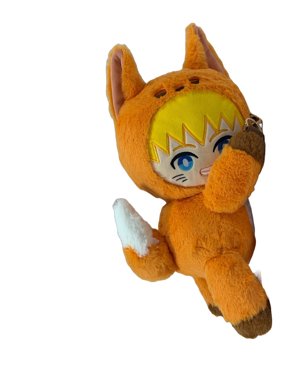 Naruto | Naruto (Chibi) - Nine-Tails-Form Kigurumi | 10'' Plush Shoulder Bag
