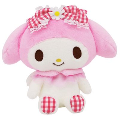Hello Kitty - 8 In Plush W/Wing Gingham Mm