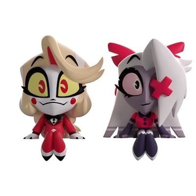 Hazbin Hotel | Charlie & Vaggie | 2'' 2-Pc Monitor Buddies #09 Vinyl Figure Set