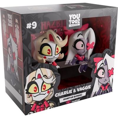 Hazbin Hotel | Charlie & Vaggie | 2'' 2-Pc Monitor Buddies #09 Vinyl Figure Set