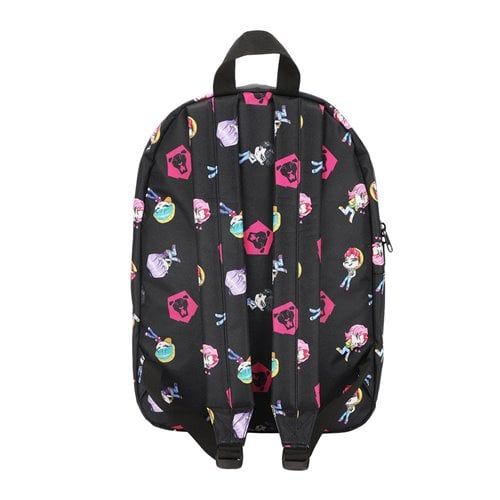 KPop Demon Hunters | Saja Boys Members (Chibi) | 16.5'' Black Mini-Backpack