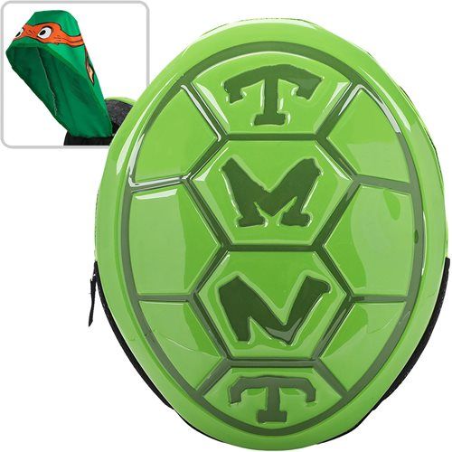 Teenage Mutant Ninja Turtles | Mikey/Michelangelo's Turtle Shell | Hooded Youth Cosplay Backpack