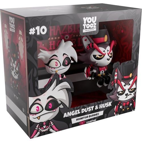 Hazbin Hotel | Angel Dust & Husk | 2'' 2-Pc Monitor Buddies #10 Vinyl Figure Set