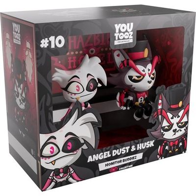 Hazbin Hotel | Angel Dust & Husk | 2'' 2-Pc Monitor Buddies #10 Vinyl Figure Set