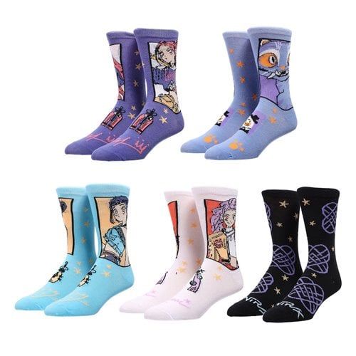 KPop Demon Hunters | Huntrix Members & Derpy | 5-Pc Crew Socks Set