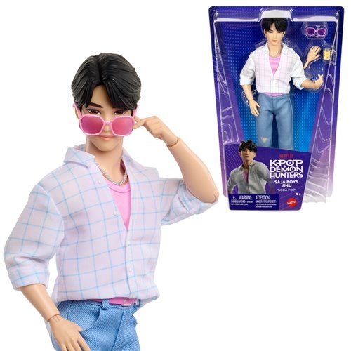 KPop Demon Hunters | Jinu - Saja Boys ''Soda Pop'' Attire | Mattel Figurine Doll KPop Demon Hunters | Jinu - Saja Boys ''Soda Pop'' Attire | Mattel Figurine Doll