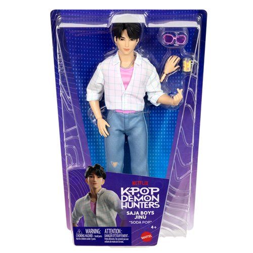 KPop Demon Hunters | Jinu - Saja Boys ''Soda Pop'' Attire | Mattel Figurine Doll