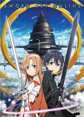 Sword Art Online | Kirito/Kazuto & Asuna | Wall Scroll
