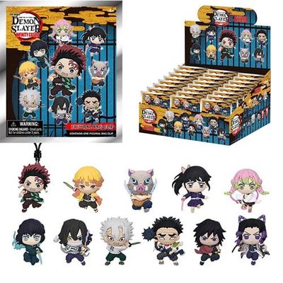 Demon Slayer: Infinity Castle | Main Characters | 3D Foam Bag Clip Blind Box