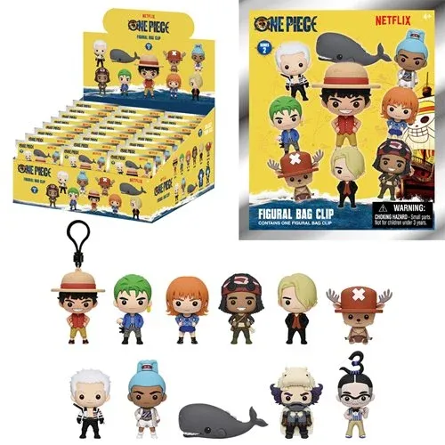 One Piece | Main Characters - Live Action Series 2 | 3D Foam Bag Clip Blind Box