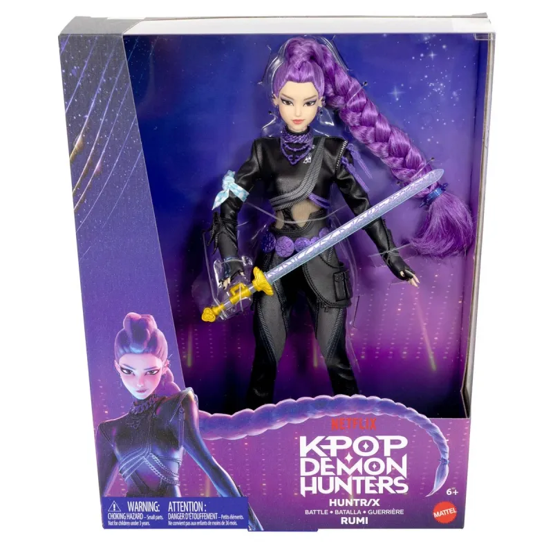KPop Demon Hunters | Rumi - Huntr/x Battle Attire | Mattel Figurine Doll