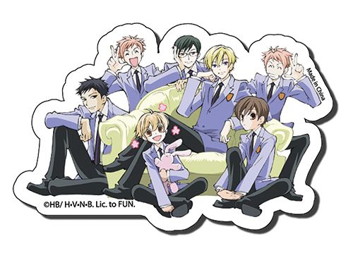 Ouran High School Host Club - Group 2 Die Cut Sticker