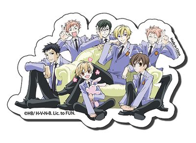 Ouran High School Host Club - Group 2 Die Cut Sticker Ouran High School Host Club - Group 2 Die Cut Sticker