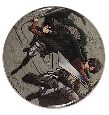 Attack On Titan S2 - Eren Mikasa Button 1.25''