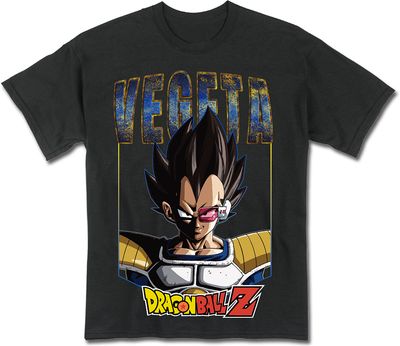 Dbz - Oa Vegeta Villain Black Men'S T-Shirt M Dbz - Oa Vegeta Villain Black Men'S T-Shirt M