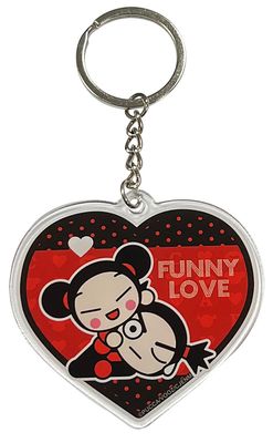 Pucca - Funny Flirting Love Art Acrylic Keychain