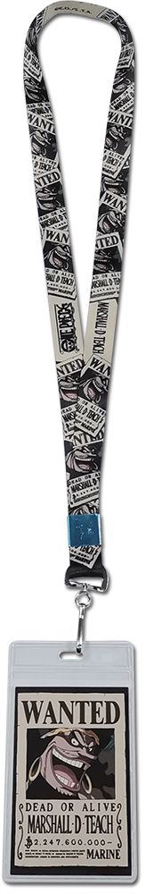 One Piece - Marshall D. Teach Wanted Poster Style #1 Lanyard