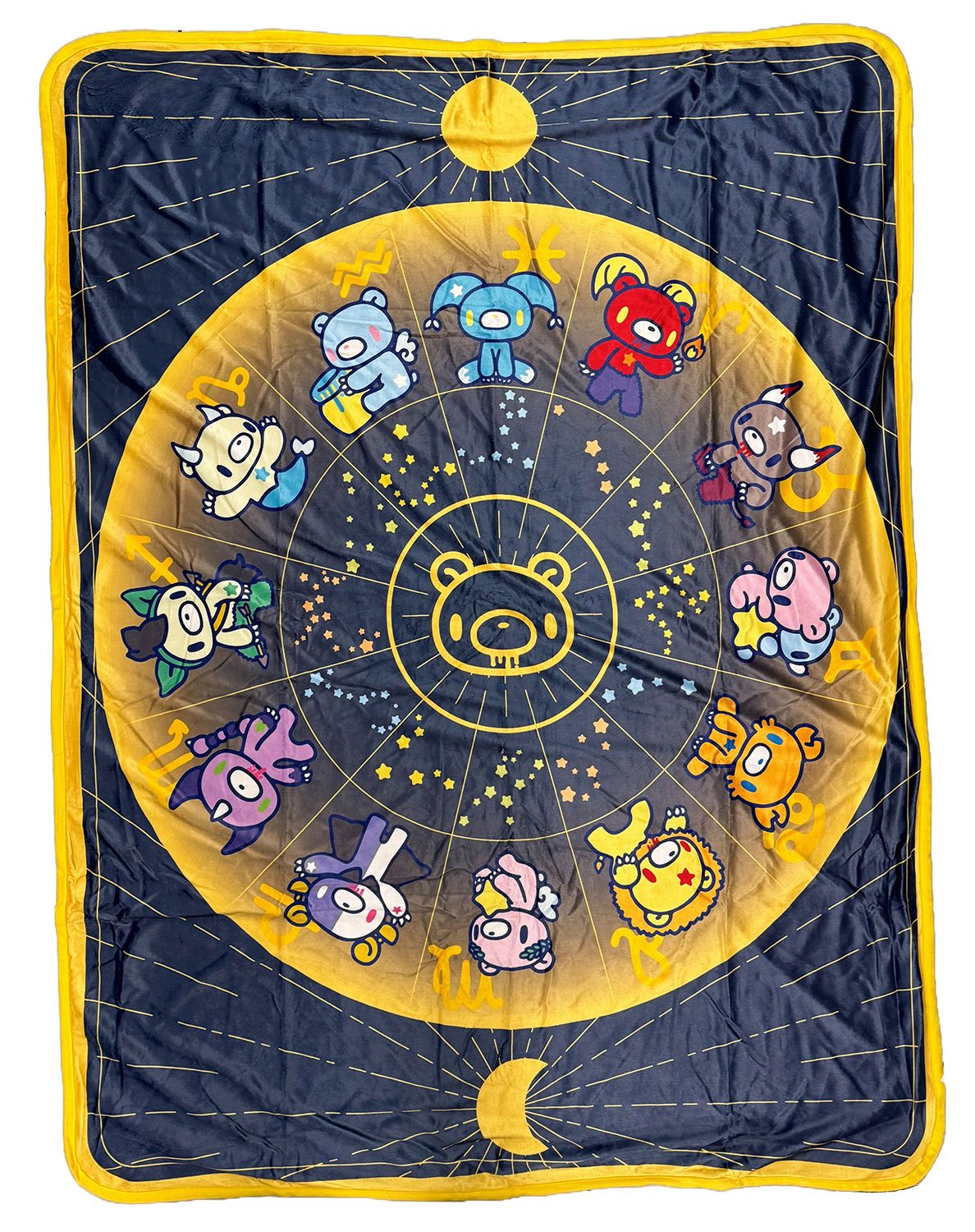 Gloomy Bear - Horoscope Style Art Throw Blanket Gloomy Bear - Horoscope Style Art Throw Blanket