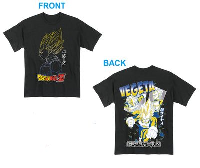 Dragon Ball Z - Super Saiyan Vegetra Black T-Shirt L