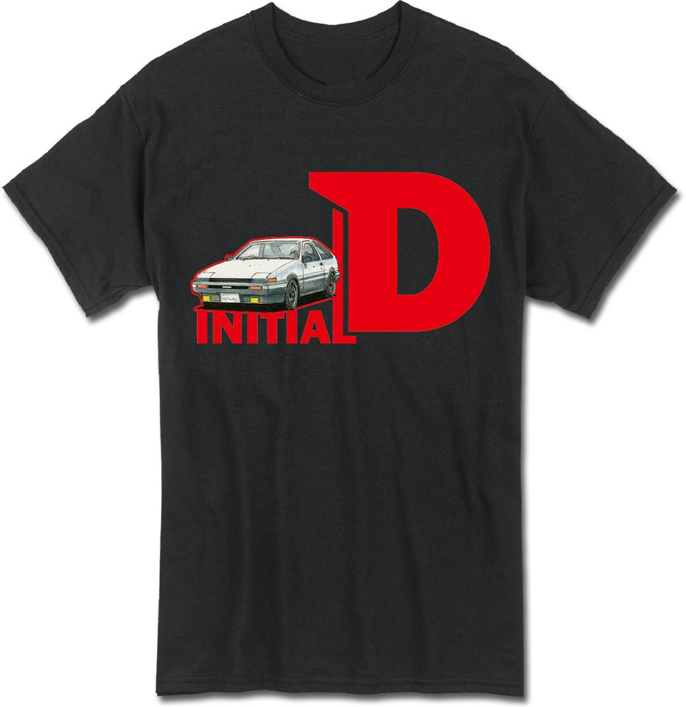 Initial D (Comic) - Manga Vol 16 Driving Font Men'S T-Shirt - L