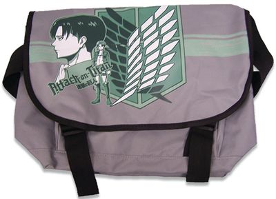 Attack On Titan Levi Green Messenger Bag