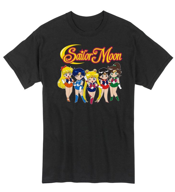 Sailor Moon R - Sd Sailors Men'S Screen Print T-Shirt Xxl