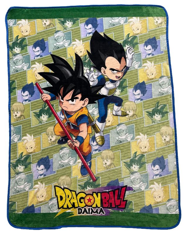 Dragon Ball Daima - Goku & Vegeta Mini Throw Blanket
