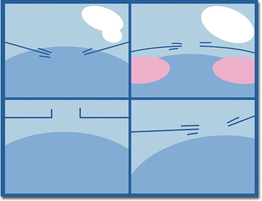 That Time I Got Reincarnated As A Slime - Slime'S Four Expressions Sublimation Throw Blanket