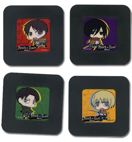 Attack On Titan - Set 3 Coaster