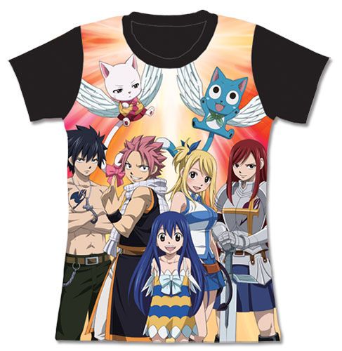 Fairy Tail - Group Jrs. Sublimation T-Shirt M