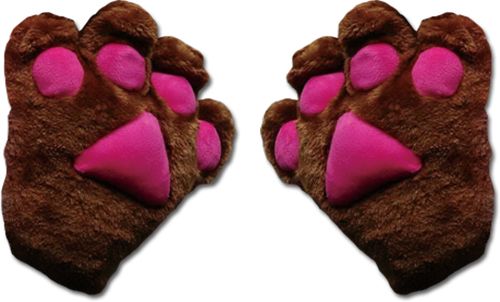 Great Eastern - Dark Brown Paw Plush Glove