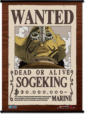 One Piece - Wanted Posters Sogeking Wall Scroll