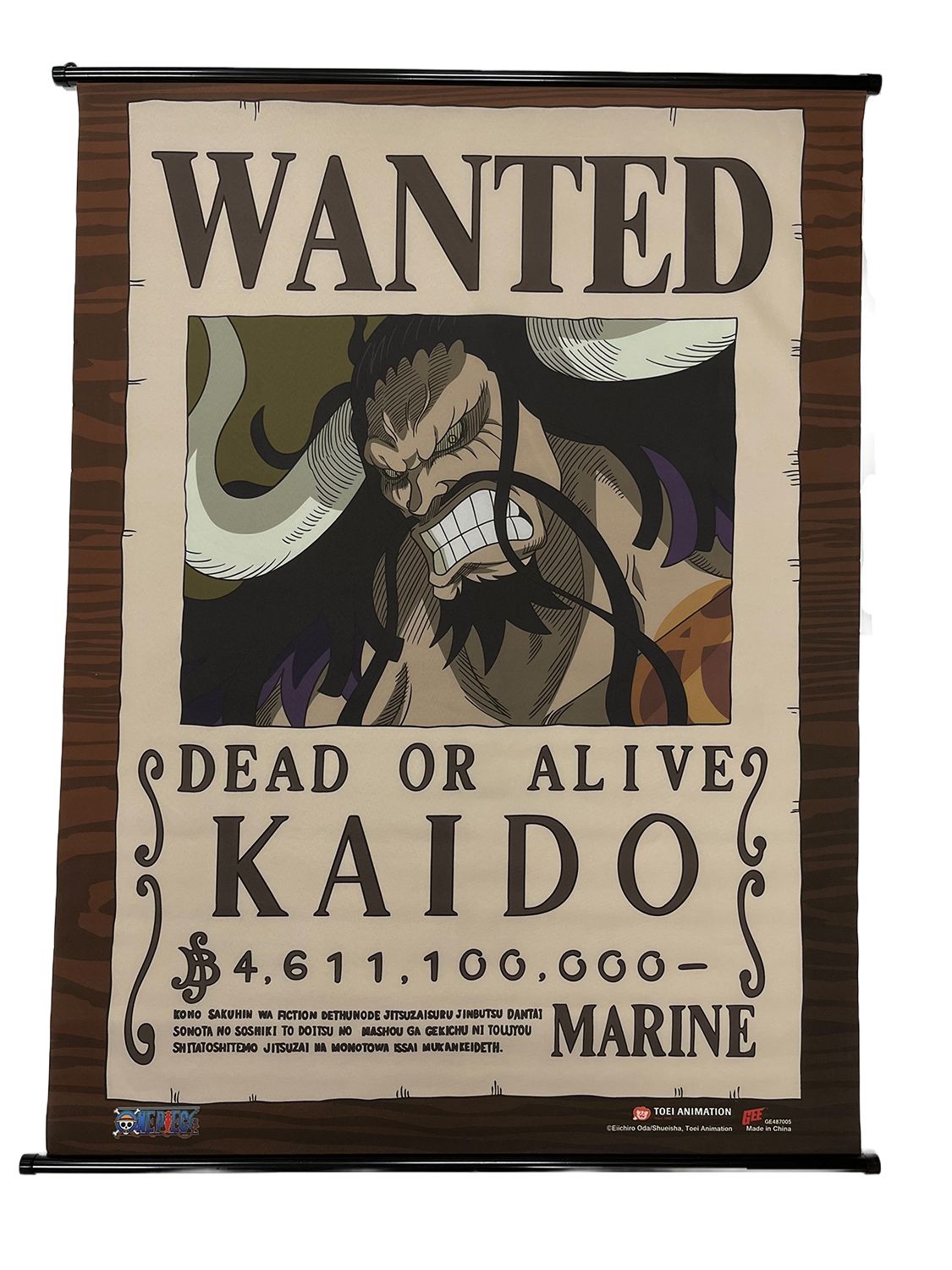 One Piece - Wanted Posters Kaido Wall Scroll